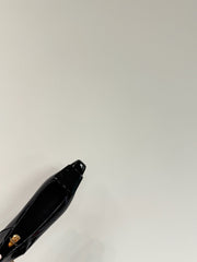 POPPY BALLET FLATS IN BLACK GLOSSY LAMBSKIN