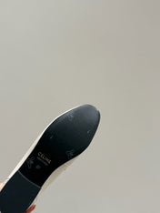 TRIOMPHE LOAFERS IN WHITE PATENT CALFSKIN