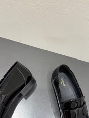 TRIOMPHE LOAFERS IN BLACK PATENT CALFSKIN