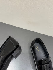 TRIOMPHE LOAFERS IN BLACK PATENT CALFSKIN