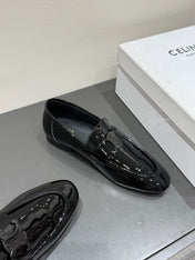 TRIOMPHE LOAFERS IN BLACK PATENT CALFSKIN