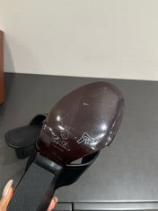 LP HIGH HEELS 25S IN BLACK LAMBSKIN