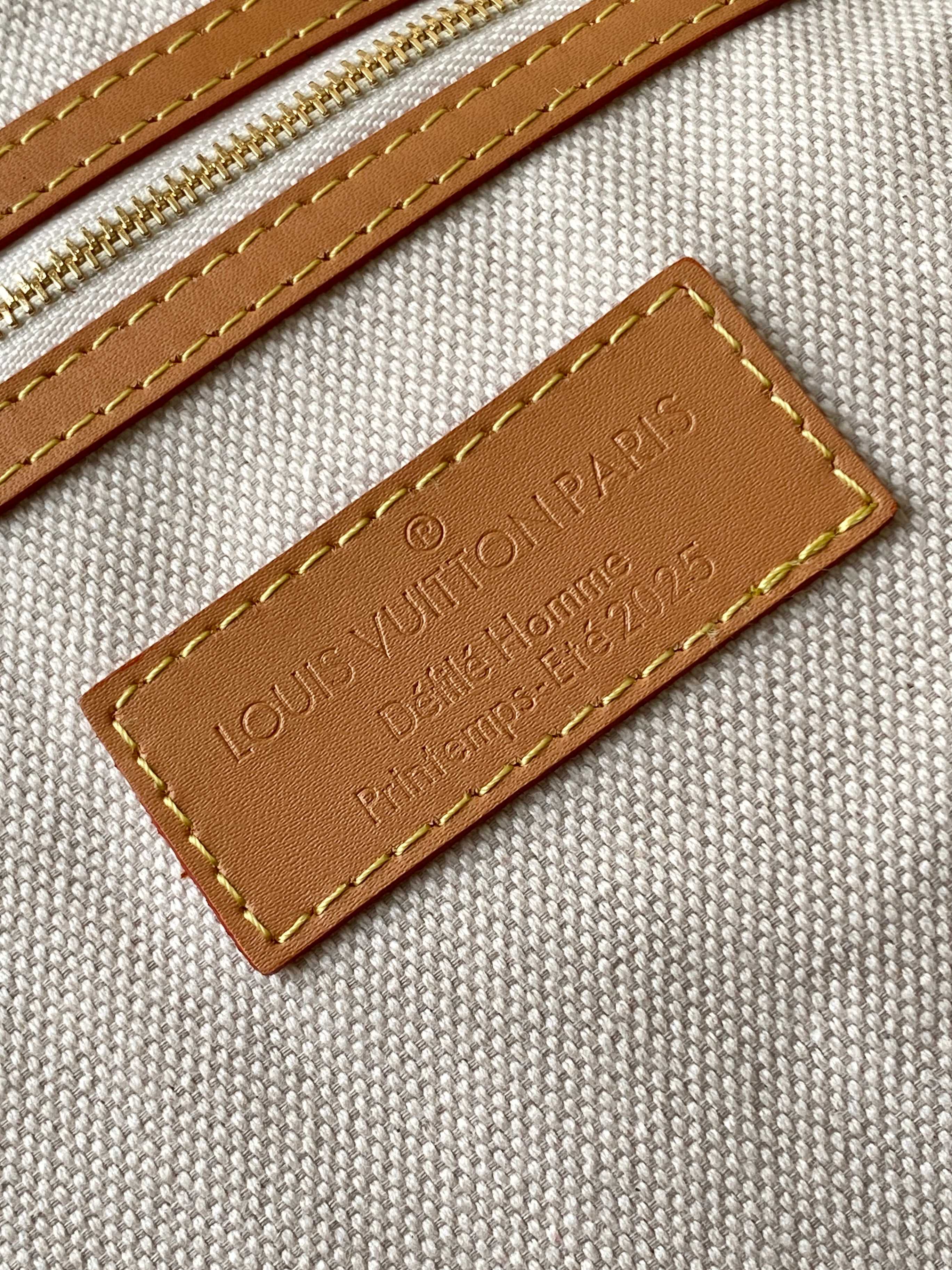 LV 25S KEEPALL 50 MONOGRAM CRYSTALS IN DARK PURPLE CANVAS AND CALFSKIN TRIM