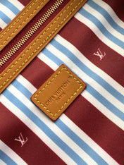 LV 25S KEEPALL BANDOULIÈRE BAG 45 IN WHITE MONOGRAM HERITAGE CALFSKIN