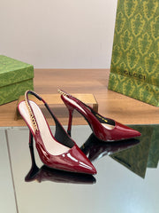 GG SIGNORIA SLINGBACK PUMP BLOOD LAMBSKIN