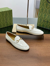 GG JORDAAN LOAFER GLOSSY WHITE LAMBSKIN