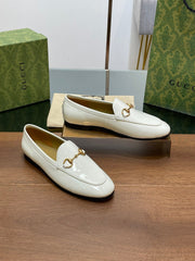 GG JORDAAN LOAFER GLOSSY WHITE LAMBSKIN