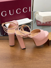 HIGH HEEL SANDALS 13 CM IN LIGHT PINK LAMBSKIN