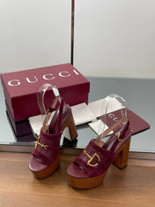 HIGH HEEL SANDALS 13 CM IN DARK RED CALFSKIN MIX SUEDUE GOLD HARDWARE