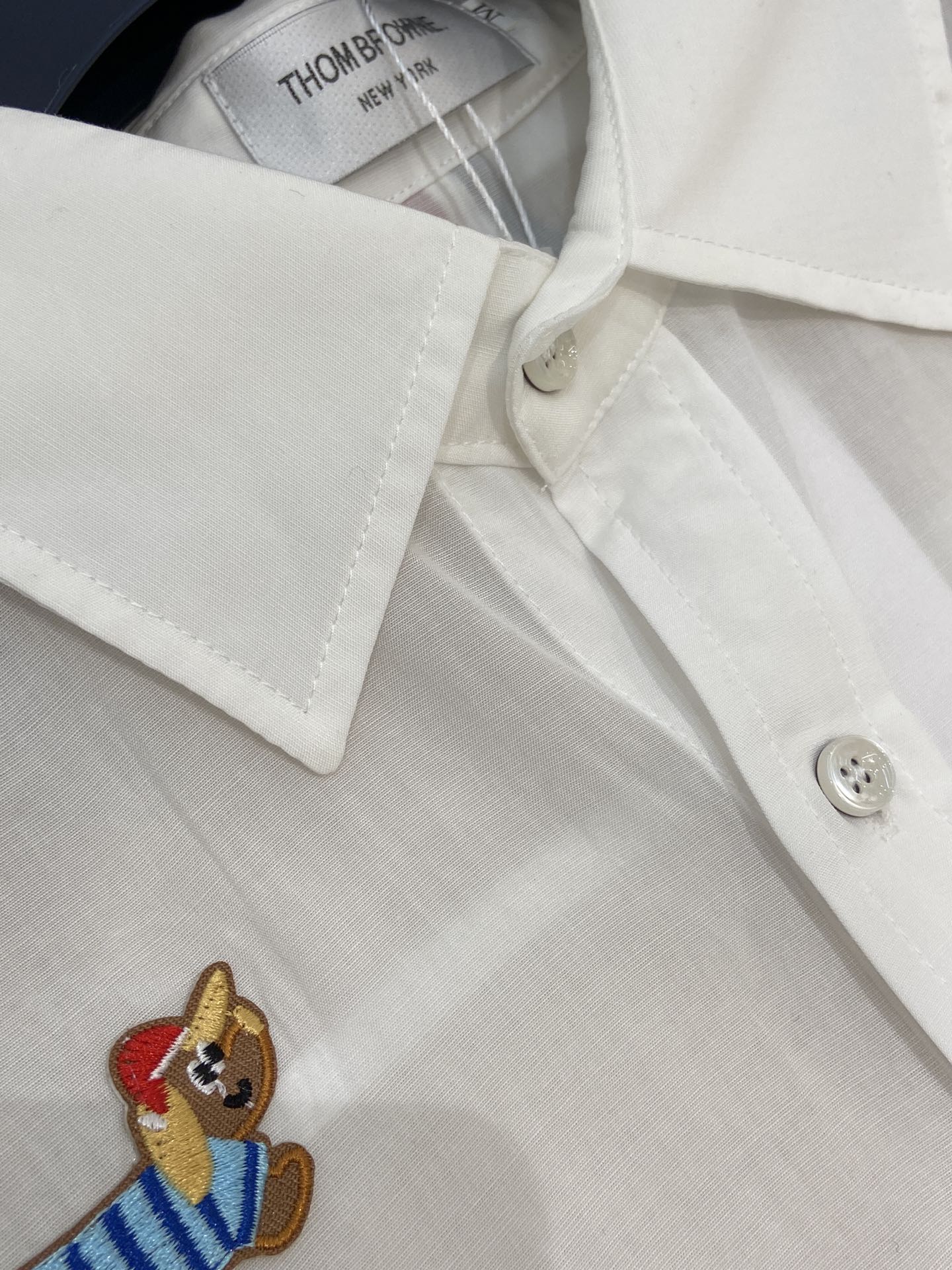 THOM INSPIRED SHIRT SET WITH DOG PRINT25S IN OXFORD COTTON 266228