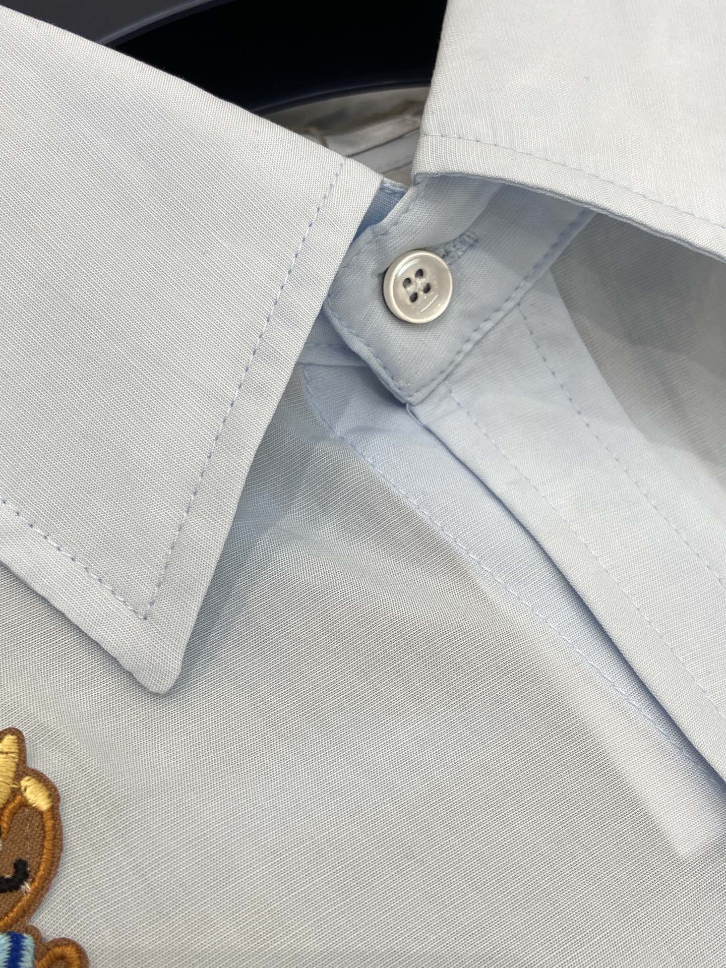 THOM INSPIRED SHIRT SET WITH DOG PRINT25S IN OXFORD COTTON 266233