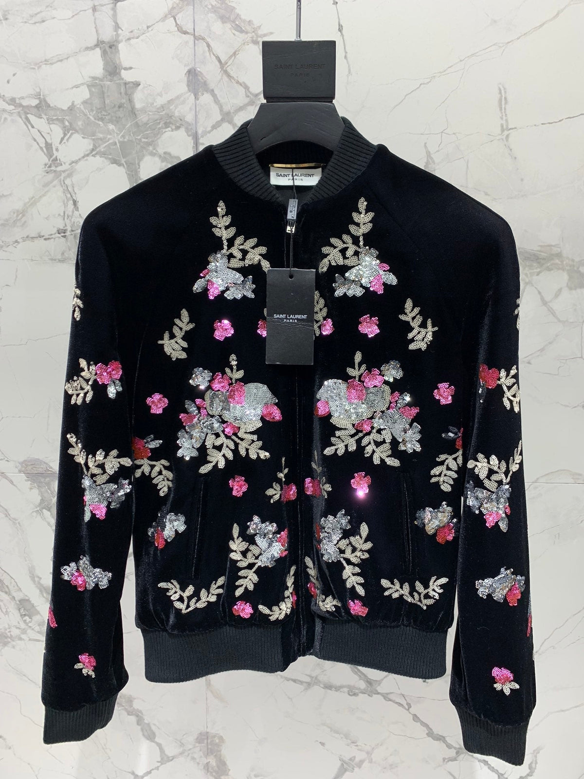 YSL 25S VELVET SEQUIN JACKET STYLE 191
