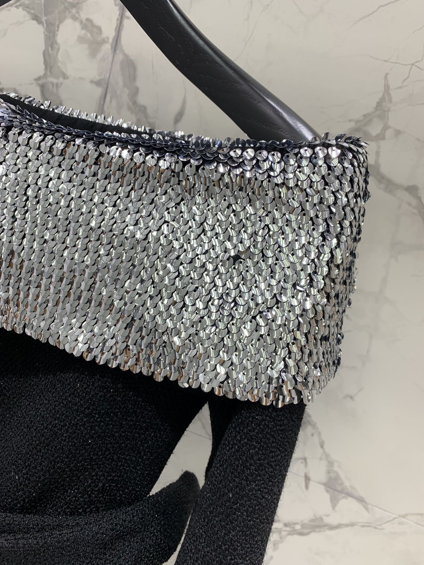 YSL 25S OFF-SHOULDER SEQUIN JACKET STYLE 185