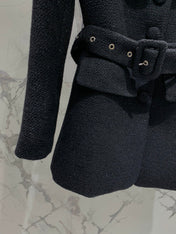 YSL 25S OFF-SHOULDER SEQUIN JACKET STYLE 185