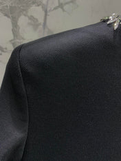 YSL 25S DIAMOND-EMBELLISHED LONG DRESS STYLE 186