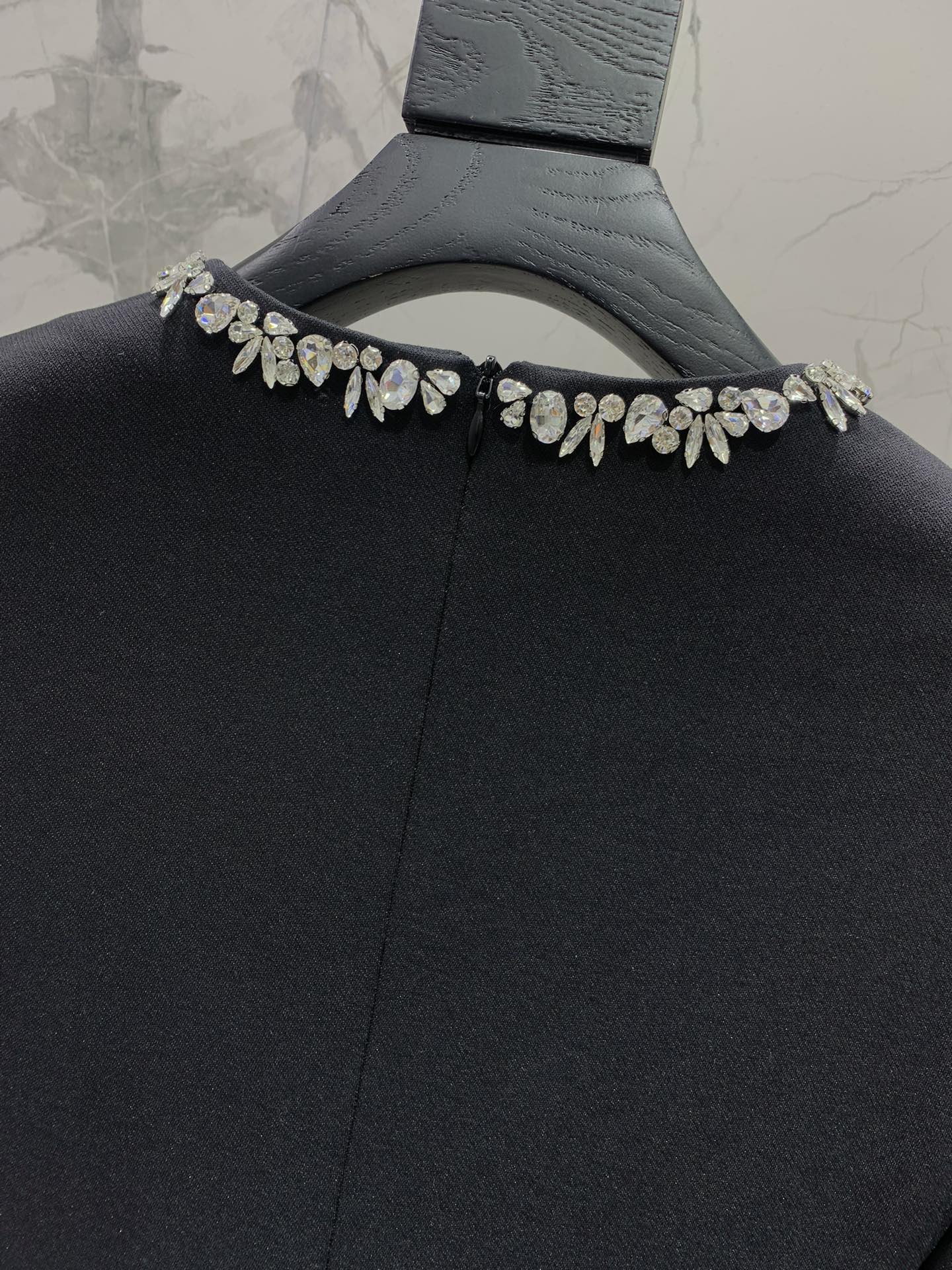 YSL 25S DIAMOND-EMBELLISHED LONG DRESS STYLE 186