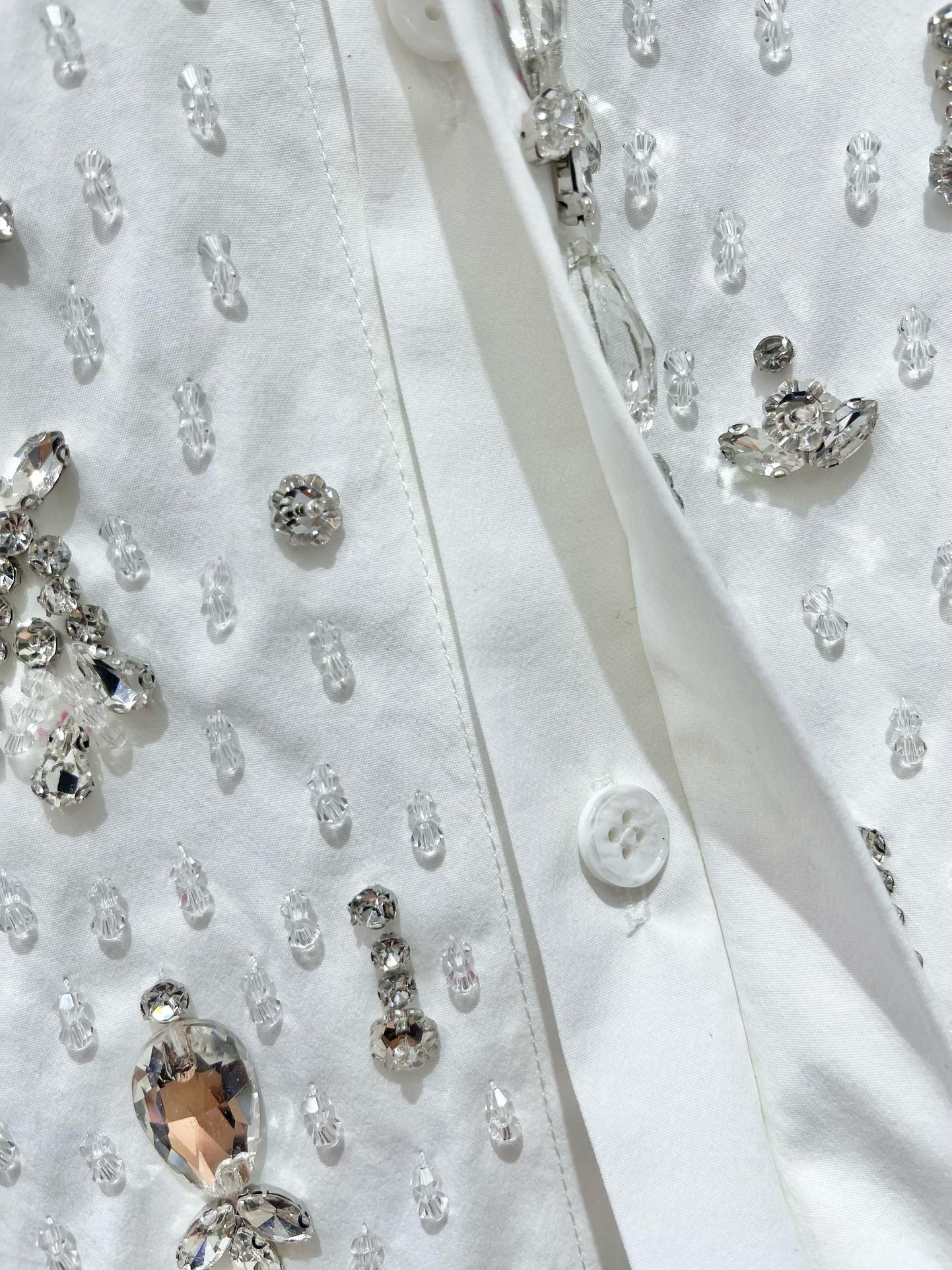 YSL 25S EMBELLISHED SHIRT STYLE 158