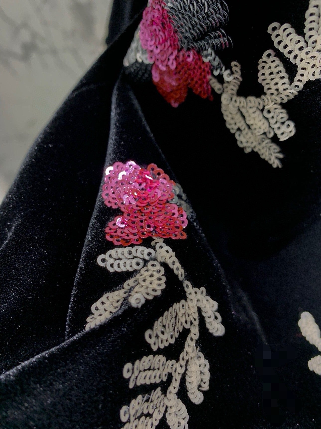 YSL 25S VELVET SEQUIN JACKET STYLE 191