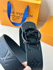 LV 25S BELT 40 MM IN BLACK CALFSKIN 593264