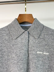 MIUMIU KNITTED POLO SHIRT STYLE 308