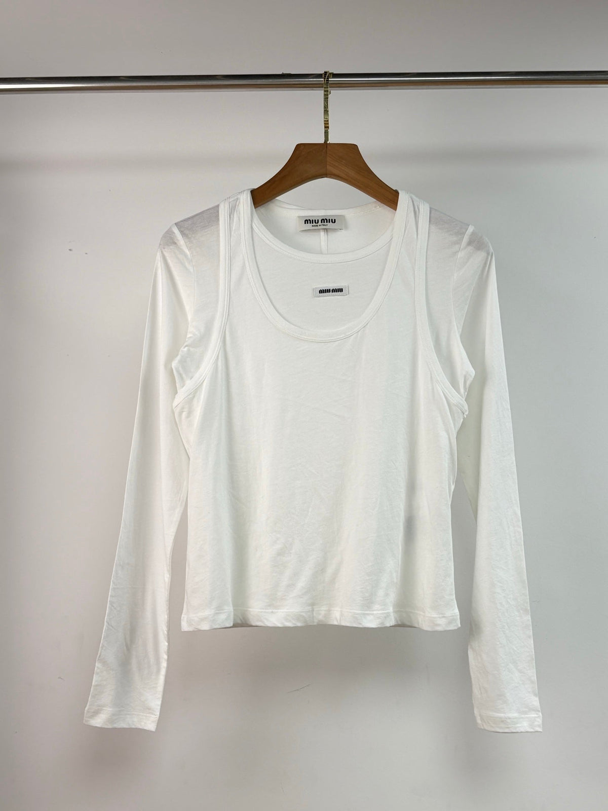 MIUMIU TWO-PIECE T-SHIRT SET STYLE 170