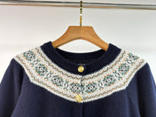 CELINE 25S ROUND-NECK CROCHET SWEATER 0058