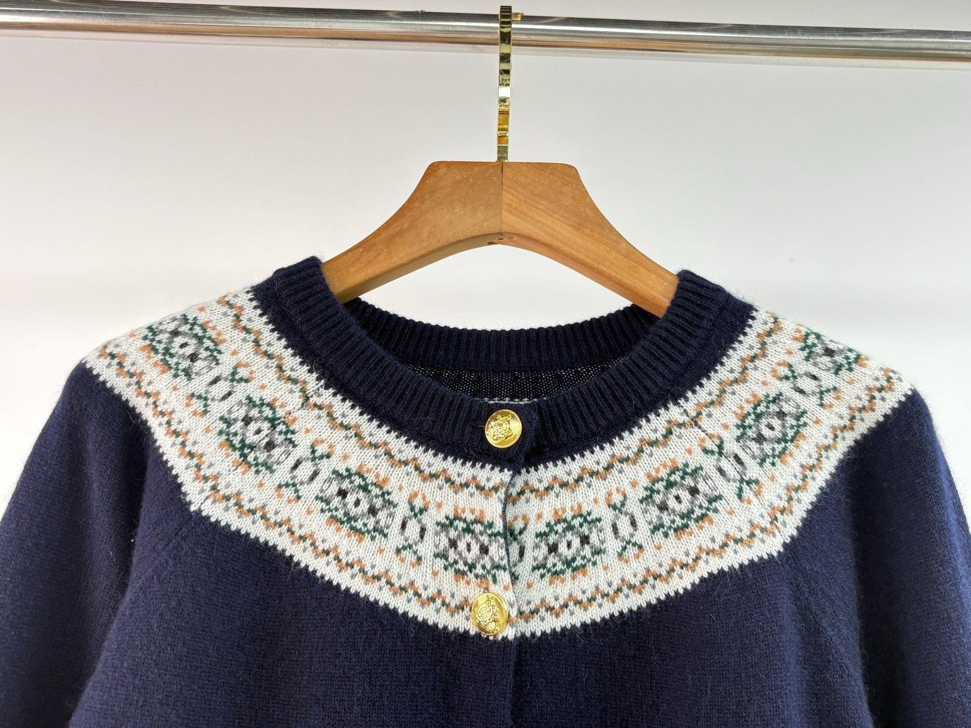 CELINE 25S ROUND-NECK CROCHET SWEATER 0058