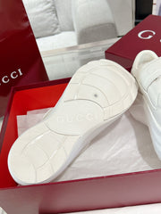 GG WAVE SNEAKER IN RICE WHITE CALFSKIN