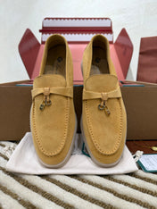 LP LOAFERS 25S IN AMBER YELLOW SUEDE