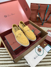 LP LOAFERS 25S IN AMBER YELLOW SUEDE