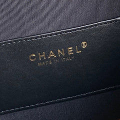 MEDIUM HANDBAG 40 IN BLACK SUEDE GOLD HARDWARE