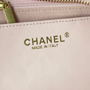CHANEL 25S BOW BAG 38 IN PINK LAMBSKIN WITH GOLD HARDWARE