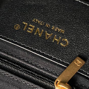 CHANEL 25S HOBO BAG 45 IN BLACK LAMBSKIN