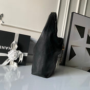 CHANEL 25S HOBO BAG 45 IN BLACK LAMBSKIN