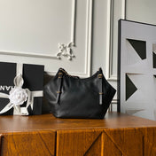 CHANEL 25S TOTE BAG 28 IN BLACK CALFSKIN WITH GOLD HARDWARE