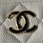 CHANEL 25S VANITY BAG 20 IN GREY CAVIAR LEATHER