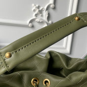 CHANEL 25S HOBO BAG 45 IN DARK GREEN LAMBSKIN