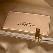 CHANEL 25S HOBO BAG 45 IN WARM SAND BEIGE LAMBSKIN