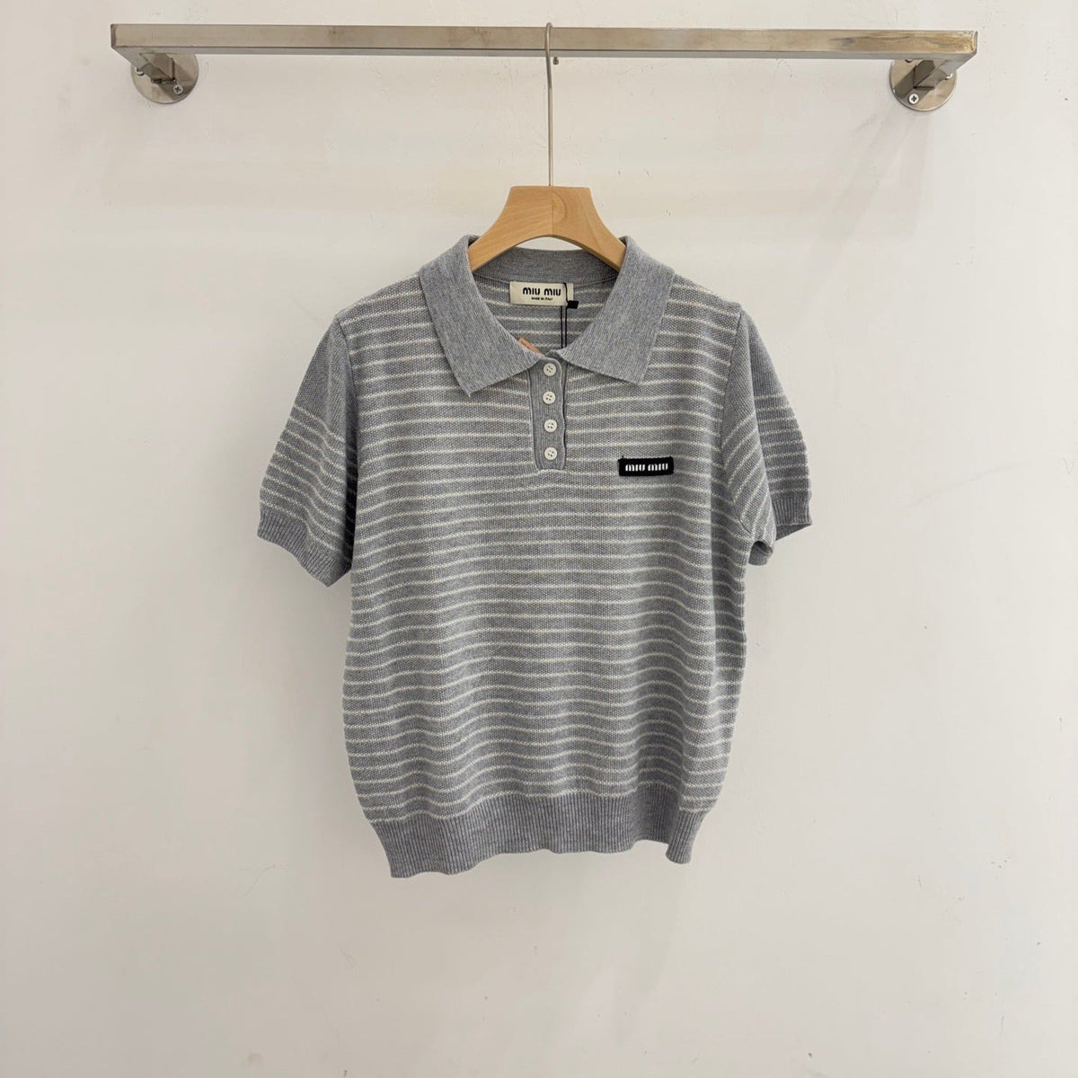 MIUMIU KNIT POLO SHIRT STYLE 390