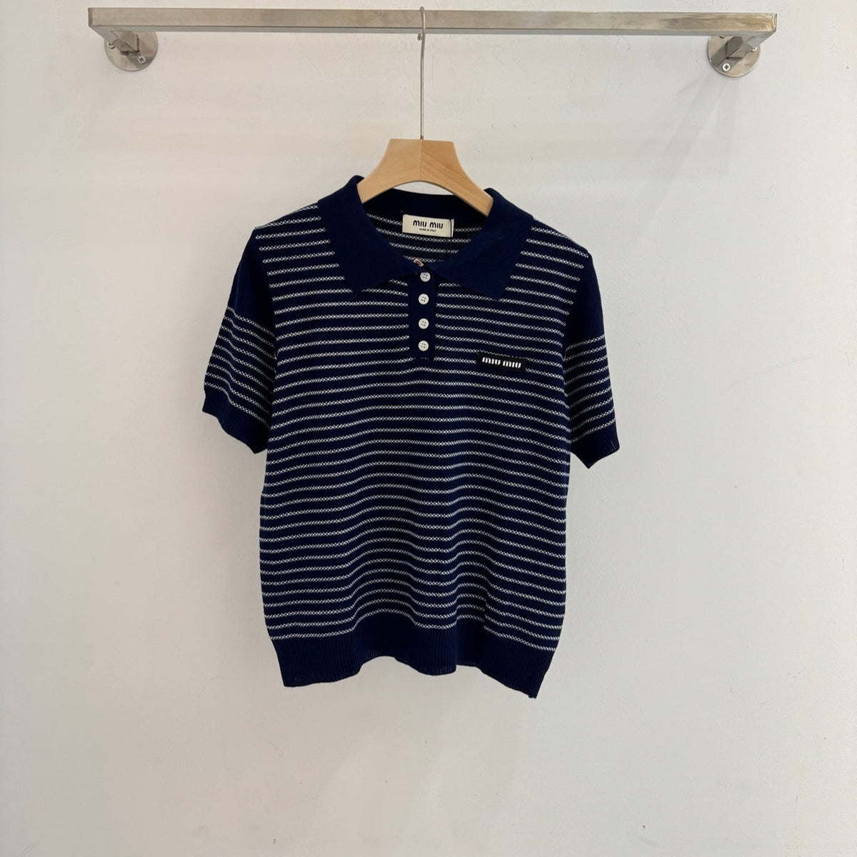 MIUMIU KNIT POLO SHIRT STYLE 392
