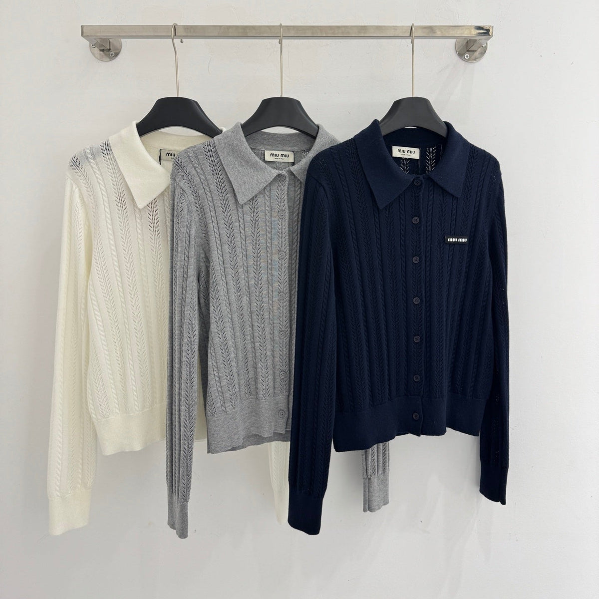 MIUMIU KNIT POLO SHIRT STYLE 61