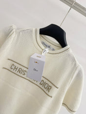DIOR 25S SHORT-SLEEVE CREW NECK SWEATER 467