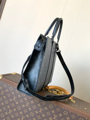 LV 25S SAC PLAT BAG 39 IN BLACK MONOGRAM ECLIPSE CANVAS