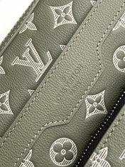 TRIO MESSENGER BAG 25 IN GREEN MONOGRAM SHADOW CALFSKIN