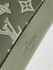 DUO CROSSBAG BAG 42 IN GREEN AND WHITE MONOGRAM SHADOW COWHIDE