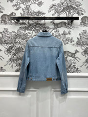 LONG SLEEVE DENIM JACQUARD SLATE BLUE 266728