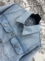 LONG SLEEVE DENIM JACQUARD SLATE BLUE 266728