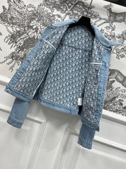 LONG SLEEVE DENIM JACQUARD SLATE BLUE 266728