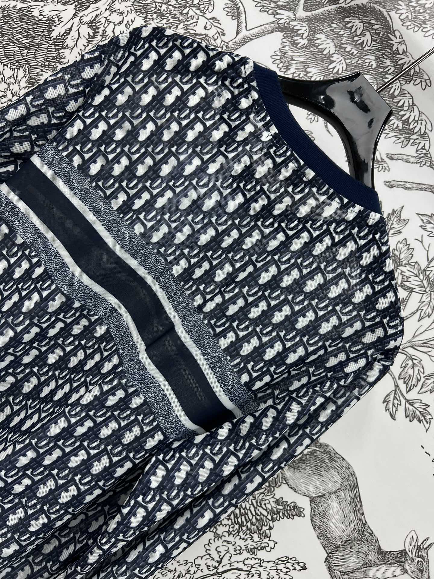 DIOR CREW NECK PRINTED T-SHIRT 268592