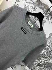 MIUMIU CROPPED KNIT FITTED TOP 268661